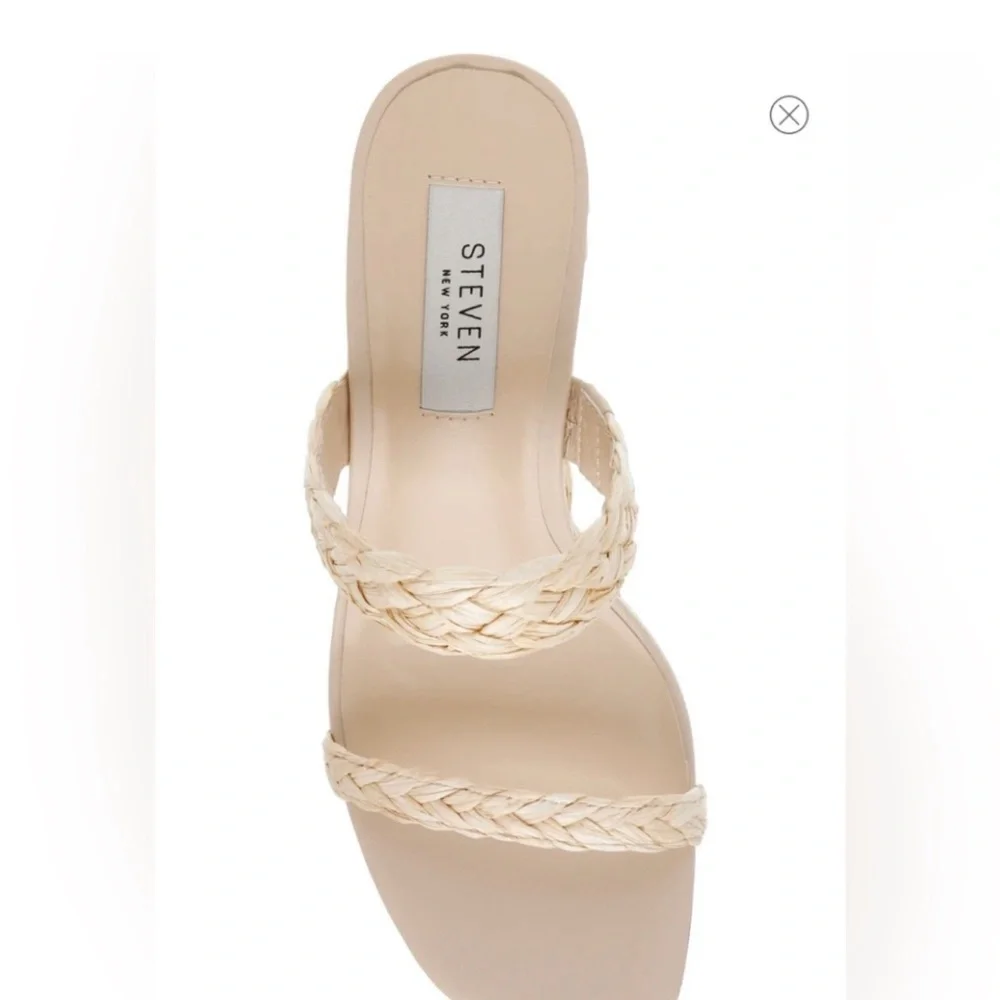 New! STEVEN NEW YORK Ardy Espadrille Wedge‎ Sandal Sz 10